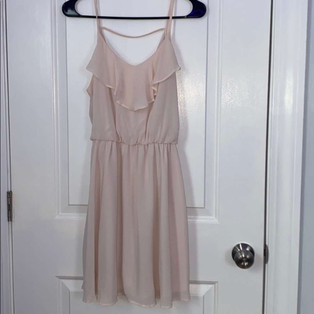 light pink lush short dress